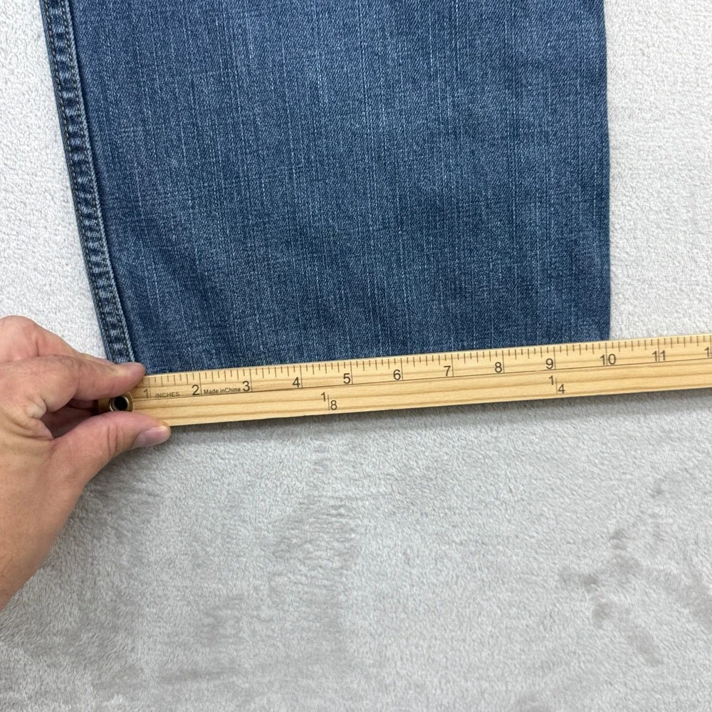 Levis 569 Loose Straight Jeans Mens 38x30 38x25 HEMMED Blue Relaxed Fit Denim
